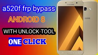 a520f frp bypass android with unlock tool on click [upl. by Aihsat683]