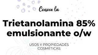 Trietanolamina 85 emulsionante ow [upl. by Alset]