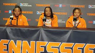 Lady Vols players Talaysia Cooper Zee Spearman Ruby Whitehorn postgame vs Liberty [upl. by Ahsehat698]