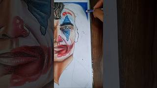 😱😱 art work with joker two 😈 drawing trending art 😱 viralvideo jokes jokershorts viralshort [upl. by Herring]