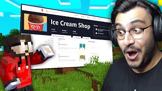 I ORDERED REAL ICE CREAM FROM MINECRAFT [upl. by Ilesara]