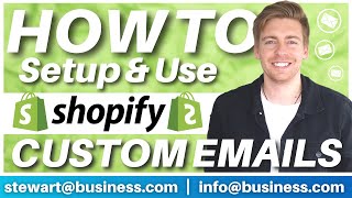 How To Setup Custom Emails in Shopify Two Methods  Professional Email Branding [upl. by Ailekahs]