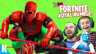 Fortnite in WWE 2k19 Royal Rumble Match with Season 8 Skins KCity GAMING [upl. by Anahsal]