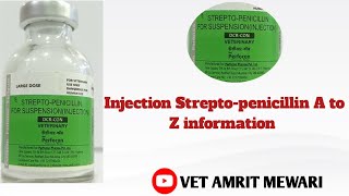 Injection Streptopenicillin uses in hindi  Veterinary injection DCR संपूर्ण जानकारी💉 [upl. by Calvano820]