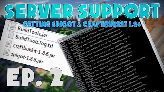 Server Support Ep 2  How to get SpigotBukkit 18 [upl. by Enileda]