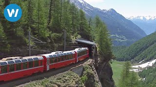 Worlds Most Beautiful Railway  The Bernina Express [upl. by Molton]