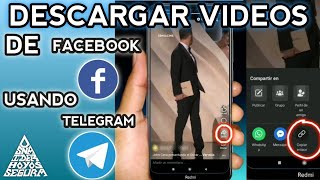 como descargar cualquier video de Facebook usando Telegram [upl. by Aninad]