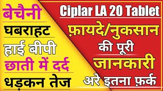 Proponol।Ciplar LA 20 mg Tablet।Use। Dose।Side effect।Intrection।हिंदी में medicine drug [upl. by Ateloiv]