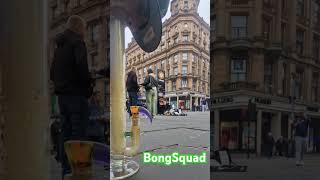 Ben Monteith busking at Glasgow St Enoch centre 420 culture legal lifestyle prescription art [upl. by Ddarb303]