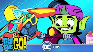 Teen Titans Go En Español  Vehículos impresionantes  DC Kids [upl. by Sirovat]