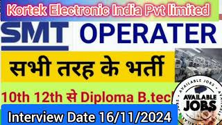 SMT Operator Job in Greater Noida  Best Job in Noida Latest Job in Noida SMTProduction Assembly [upl. by Enomrej135]