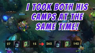 Level 3 Invading with Jungle Yorick is insanely OP Learn how to double the enemy junglers CS [upl. by Ilagam]