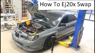 How To Jdm Ej20X Swap  0614 WRX 0407 STI 0509 LGT 0414 FXT [upl. by Acinomal613]