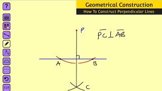 How TO Construct Perpendicular Line [upl. by Clare]