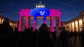 20th Festival of Lights  Berlin 2024  Brandenburger Tor  04 Oktober 2024 [upl. by Fosque]