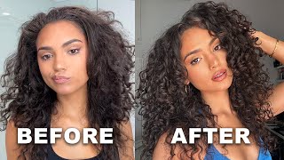 My Curly Hair Routine 🧡 Step by step wash day [upl. by Bondy]