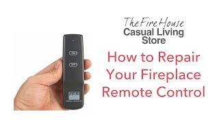 How to Repair Your Fireplace Remote Control [upl. by Esorbma985]