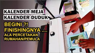 cara membuat kalender meja bagi pemula begini finishingnya [upl. by Audri]