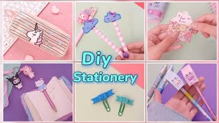 6 DIY CUTE STATIONERY IDEAS  BACK TO SCHOOL HACKS [upl. by Hennahane601]