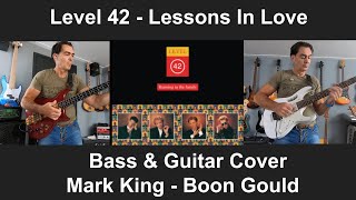 Lessons in Love  Level 42  Bass amp Guitar Cover  JayDee Supernatural bass [upl. by Retsevlys]