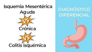 Diagnóstico Diferencial Isquemia Mesentérica Aguda vs Crónica vs Colitis isquémica [upl. by Airdnaxila400]