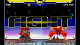 MUGEN Pocket Evil Ryu me taking on MystikBlazes Evil Ryu [upl. by Dorita776]