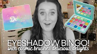 DELICIOUS DELIGHTS EYESHADOW BINGO Randomise My Eye Shadow Look IT ALL GOES WRONG AT THE END [upl. by Norahs683]