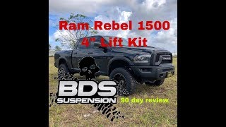 Ram Rebel 1500 BDS Lift Kit Air Ride Review [upl. by Weissman]