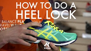 Heel Lock Lacing Technique  Kintec Footwear  Orthotics [upl. by Romito]