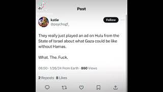 This is an ad Israel is running on Hulu 🟩 [upl. by Tnairb]