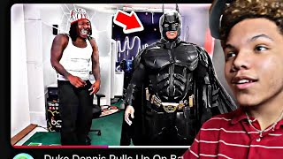 REACTING TO DUKE DENNIS ROAST FANUM AS BATMAN ON HALLOWEEN 😂 [upl. by Nakah]