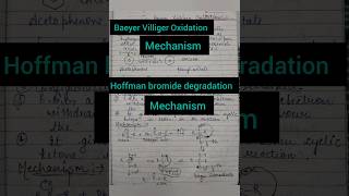 baeyer Villiger Oxidation and Hoffman bromide degradation chemistry shorts 1000subscriber [upl. by Ordnajela656]