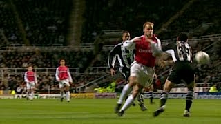 Dennis Bergkamp pirouette goal vs Newcastle  200102 HQ [upl. by Madancy]