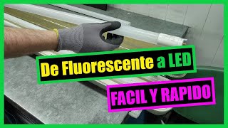 ¿Cómo cambiar un tubo fluorescente por un Tubo Led [upl. by Nylorak]