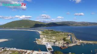 Luchtvideo Lefkas stad  De Griekse Gids [upl. by Alyahs]