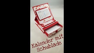 Tutorial Tischkalender mit Schublade [upl. by Anerbas438]