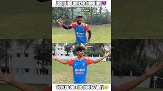 Jasprit bumrah yorker😈Practice Vs Match😁 shorts cricket [upl. by Uyekawa]