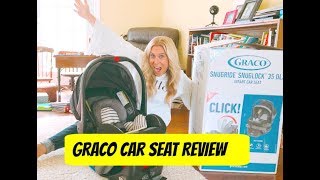 Graco SnugRide SnugLock 35 DLX Infant Car Seat REVIEW [upl. by Hollis]