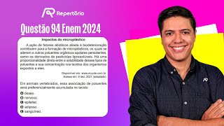 ENEM 2024 Questão 94 A ação de fatores abióticos aliada à biodeterioração [upl. by Eirret434]