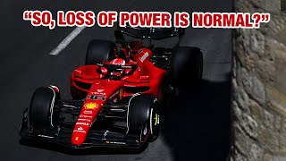 Charles Leclerc’s sarcastic Team Radio after FP2 engine issues in Baku [upl. by Ettellocin239]