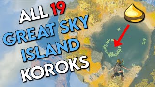 Every Korok Seed on Great Sky Island  Zelda Tears of the Kingdom Guide [upl. by Sapienza]