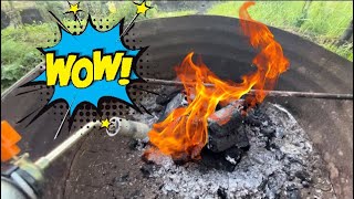 BBQ HACK How to Achieve Delicious Grilled Goodness with a BLOWTORCH and CHARCOAL ASMR [upl. by Ybbed438]