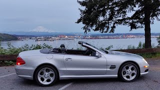 Mercedes SL 500 roof problem solved installing vacum pump after repair  Soft close workings [upl. by Goss998]