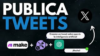 Cómo Crear Tweets Automáticos con Makecom De una Idea a un Tweet [upl. by Ylremik]