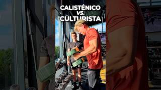 ¡Fisicoculturistas VS Calistenia ¿Quién levanta más en curl 🏋️‍♂️🔥 [upl. by Airan]