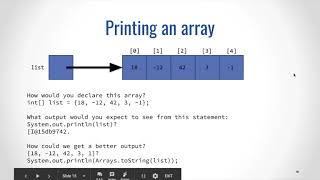 Java 43 More Traversing Arrays [upl. by Natal433]