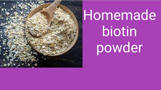 HOMEMADE BIOTIN POWDER FOR HAIR GROWTH amp GLOWING SKIN    787 [upl. by Petit]