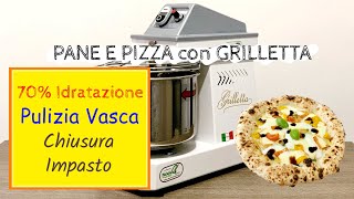 70 IDRATAZIONE con GRILLETTA IM5 10 velocità  Pane e Pizza [upl. by Alisun]