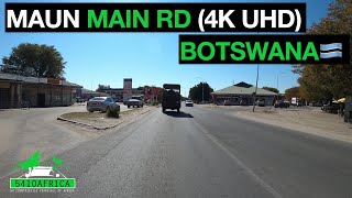 Maun 4K in Botswana🇧🇼 the Main Rd  bonnet cam [upl. by Nosmas]