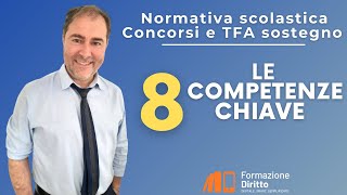 Concorsi scuola e TFA sostegno  Le 8 competenze chiave [upl. by Hay]